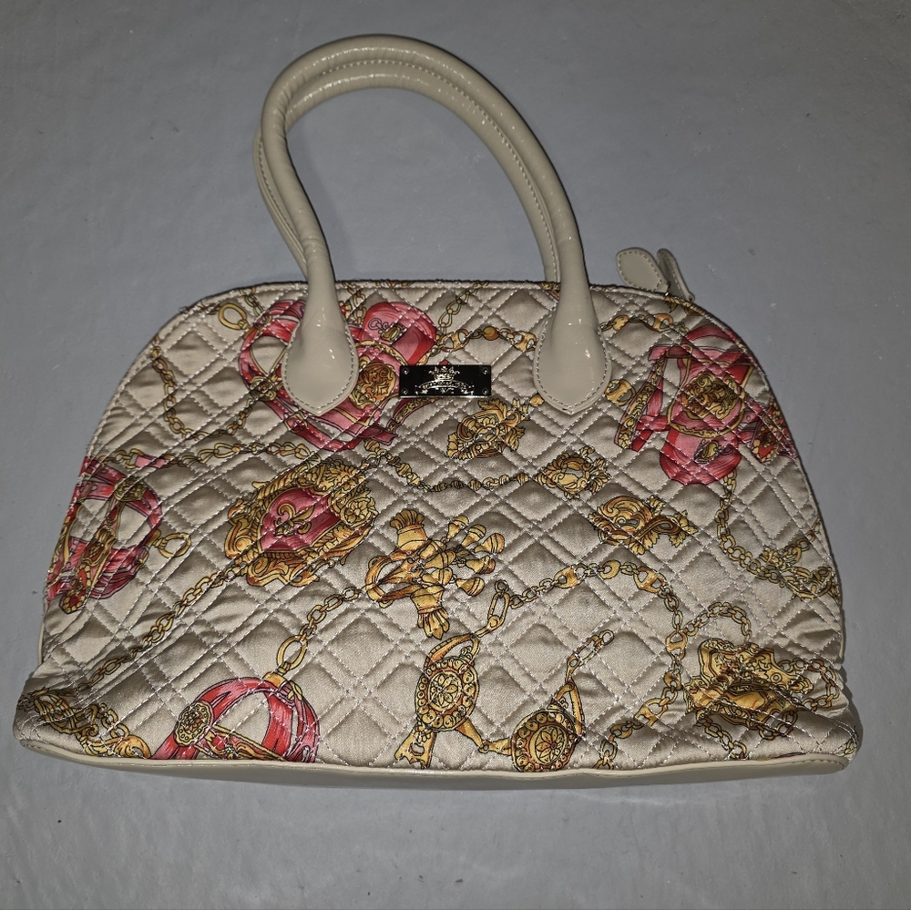 Next Direct Cream and Pink Quilted Shoulder Bag